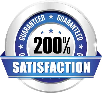 Our Cleaning Services are 200% Satisfaction Guaranteed